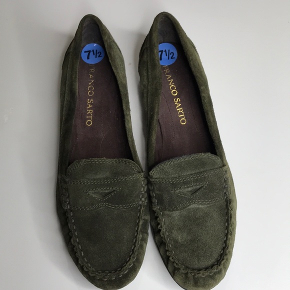 hunter green loafers